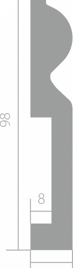 Плинтус ЛДФ под покраску Ultrawood Base 018 Плинтус ЛДФ под покраску Ultrawood Base 018