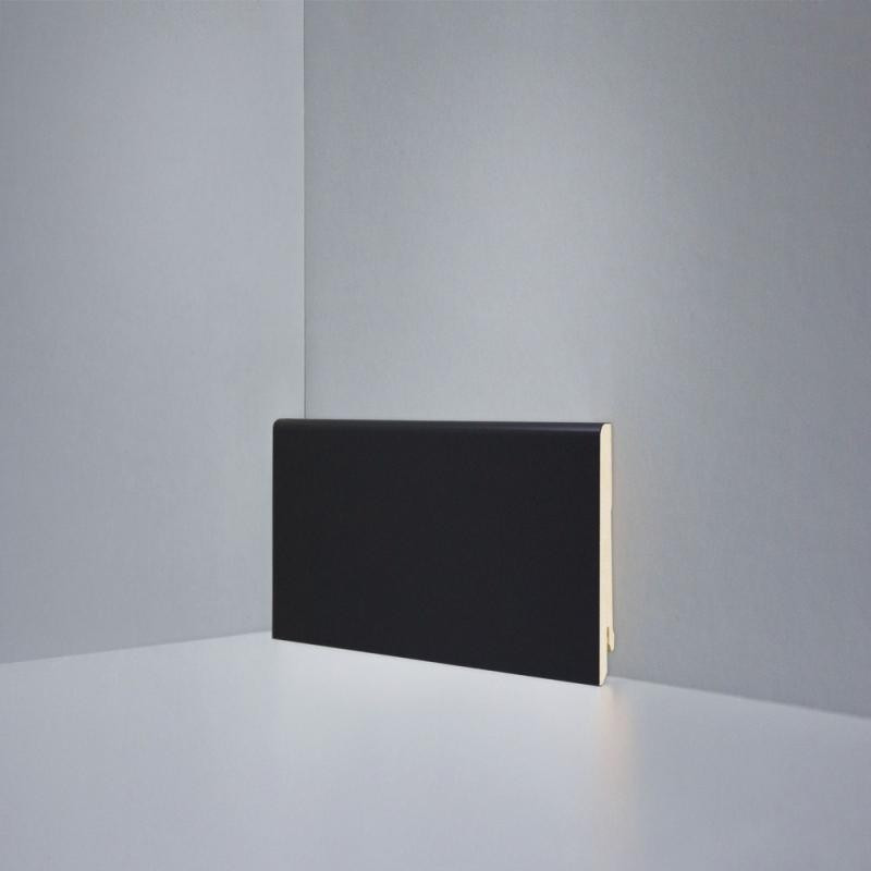 Плинтус напольный Deartio Universal Черный U 101-80 Плинтус напольный Deartio Universal Черный U 101-80