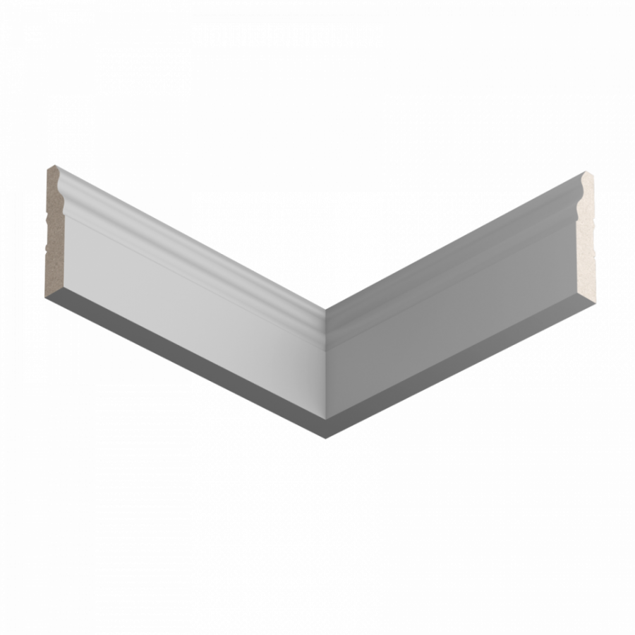Плинтус ЛДФ под покраску Ultrawood Base 021 Плинтус ЛДФ под покраску Ultrawood Base 021