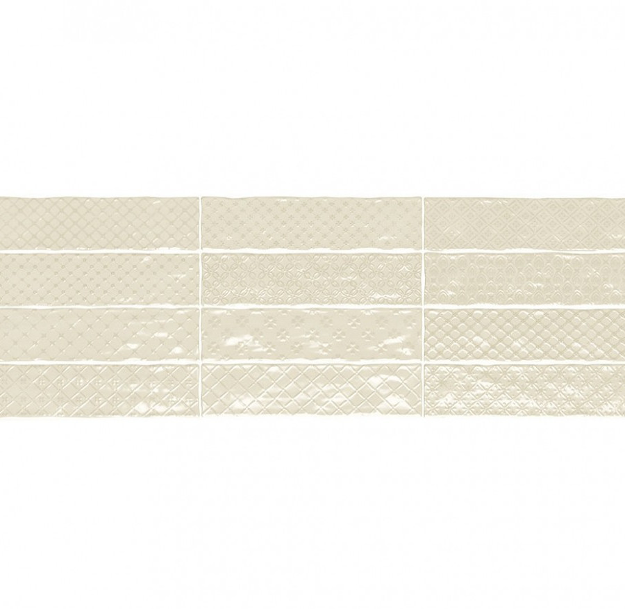 Настенная плитка El Barco MUSIC BONE DECOR (12 видов рельефов, 12 видов рисунка) 7.5*30