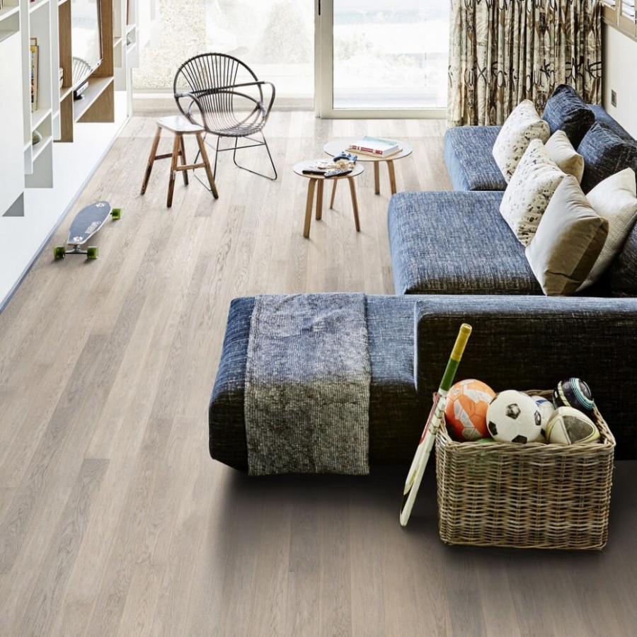 Паркетная доска AlixFloor Дуб Серый Перламутровый ALX1035 Паркетная доска AlixFloor Дуб Серый Перламутровый ALX1035