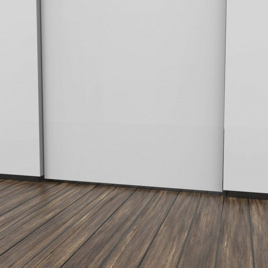 Плинтус скрытый черный без подсветки