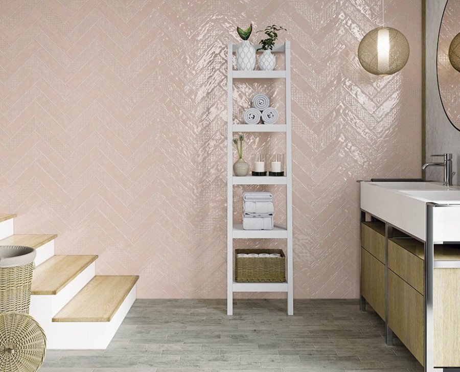 Настенная плитка El Barco MUSIC ROSA DECOR (12 видов рельефов, 12 видов рисунка) 7.5*30