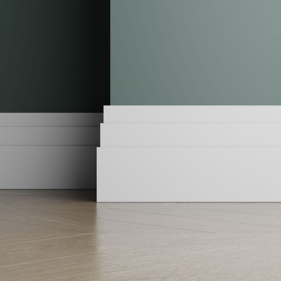 Плинтус ЛДФ под покраску Ultrawood Base 1216 i Плинтус ЛДФ под покраску Ultrawood Base 1216 i