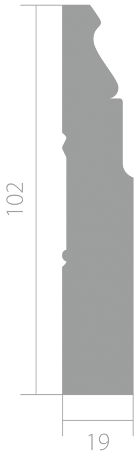 Плинтус ЛДФ под покраску Ultrawood Base 5032 i Плинтус ЛДФ под покраску Ultrawood Base 5032 i