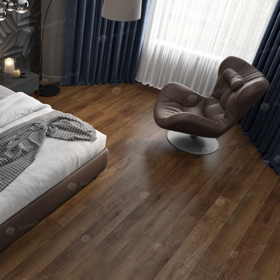 SPC ламинат Alpine Floor Premium XL Дуб Шоколадный ECO 7-18 SPC ламинат Alpine Floor Premium XL Дуб Шоколадный ECO 7-18