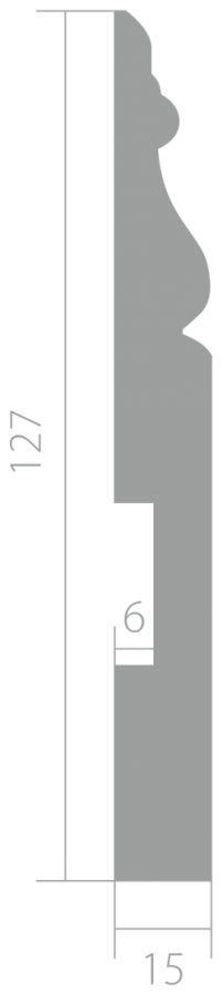 Плинтус ЛДФ под покраску Ultrawood Base 5270 i Плинтус ЛДФ под покраску Ultrawood Base 5270 i