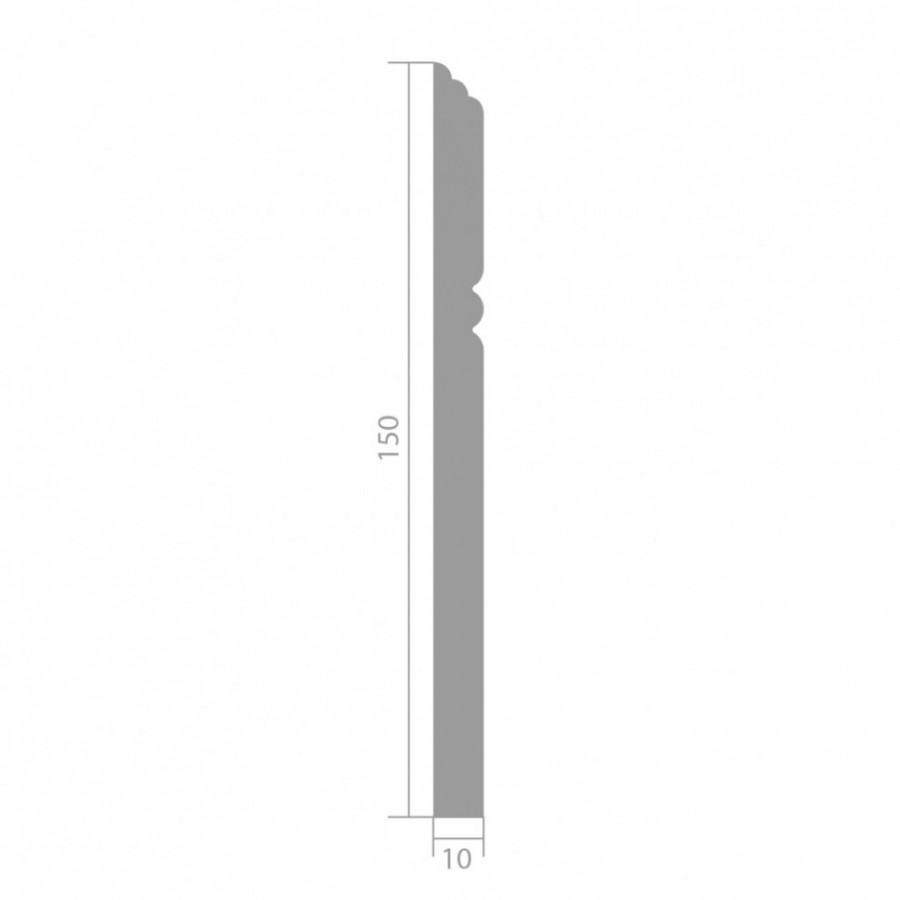 Плинтус ЛДФ под покраску Ultrawood Base 5381 i Плинтус ЛДФ под покраску Ultrawood Base 5381 i