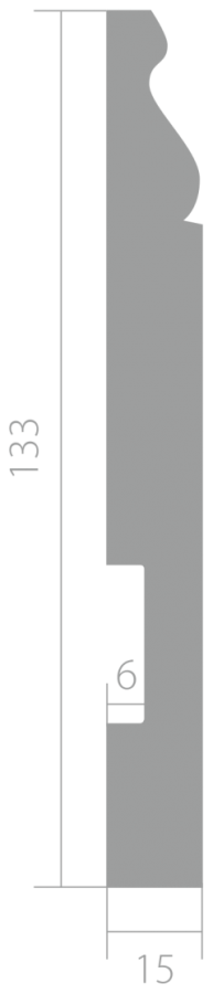 Плинтус ЛДФ под покраску Ultrawood Base 5763 i Плинтус ЛДФ под покраску Ultrawood Base 5763 i
