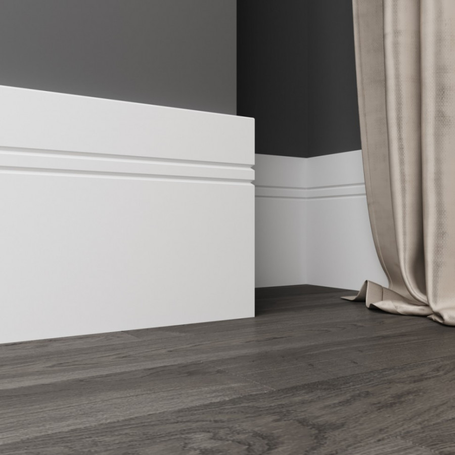 Плинтус ЛДФ под покраску Ultrawood Base 5902 i Плинтус ЛДФ под покраску Ultrawood Base 5902 i