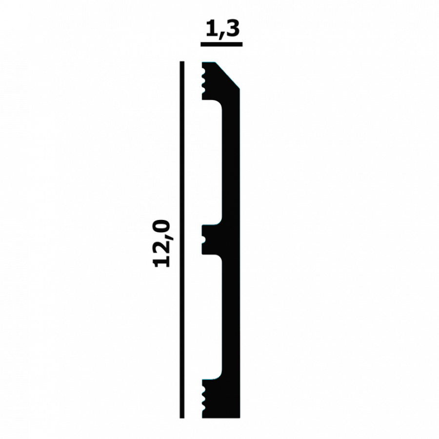 Плинтус напольный Перфект Плюс P70