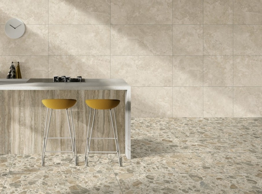 Керамогранит Vitra Травертин Клауд Матовый R10A 7Рек 60x120