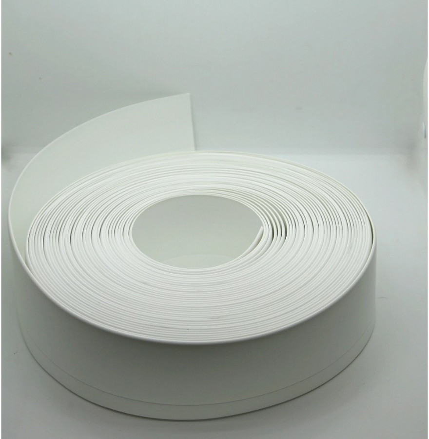 Гибкий самоклеящийся плинтус ПВХ белый Гибкий самоклеящийся плинтус ПВХ белый