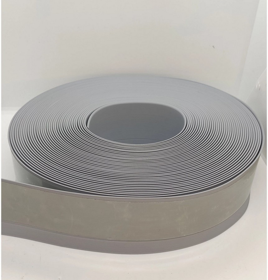 Гибкий самоклеящийся плинтус ПВХ серый Гибкий самоклеящийся плинтус ПВХ серый