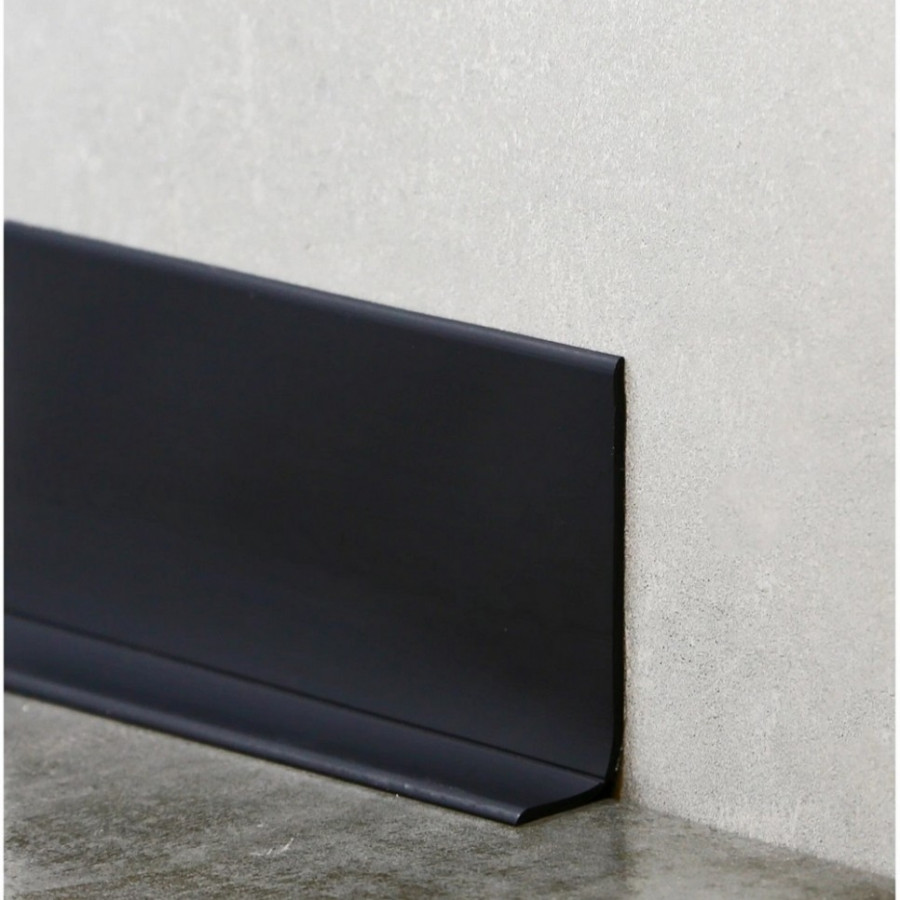 Гибкий самоклеящийся плинтус ПВХ черный Гибкий самоклеящийся плинтус ПВХ черный