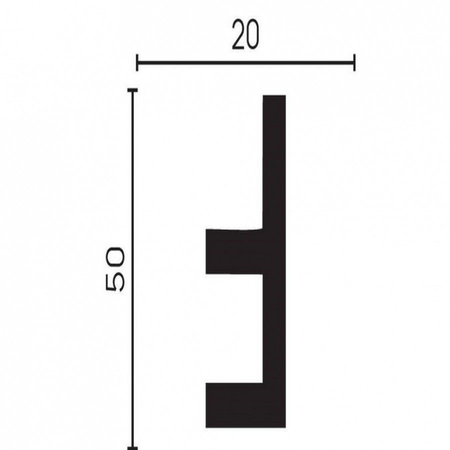 Молдинг с отражателем Decor Dizayn DD617