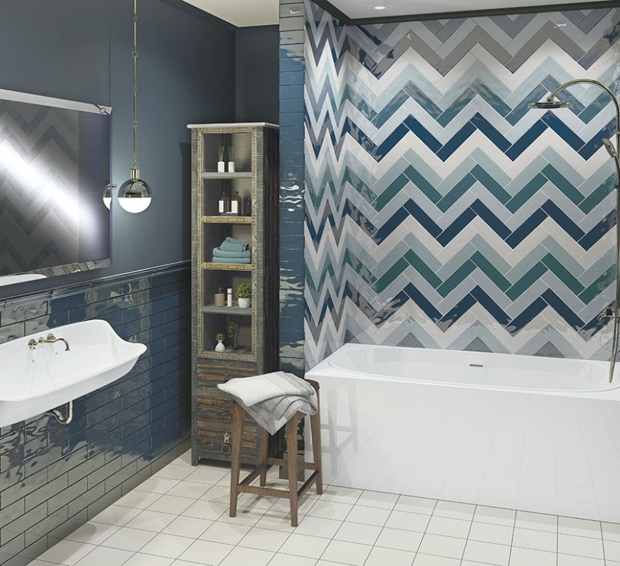 Настенная плитка El Barco ACUARELA NEUTRO 7.5*30