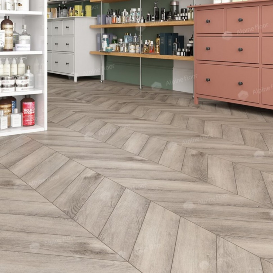 SPC Ламинат Alpine Floor Chevron Дуб Исида ECO 18-8 Французская елка SPC Ламинат Alpine Floor Chevron Дуб Исида ECO 18-8 Французская елка