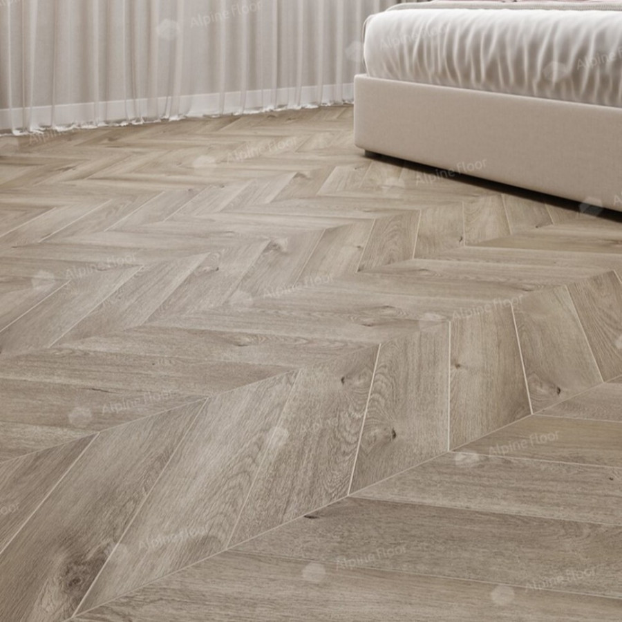 SPC Ламинат Alpine Floor Chevron Дуб Натуральный Отбеленный ECO 18-3 Французская елка SPC Ламинат Alpine Floor Chevron Дуб Натуральный Отбеленный ECO 18-3 Французская елка