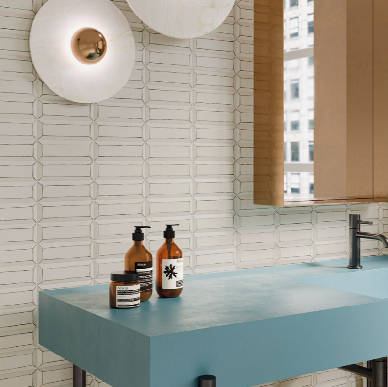 Керамическая плитка FREEHAND COTTON OCEAN BEVEL 5.2X16