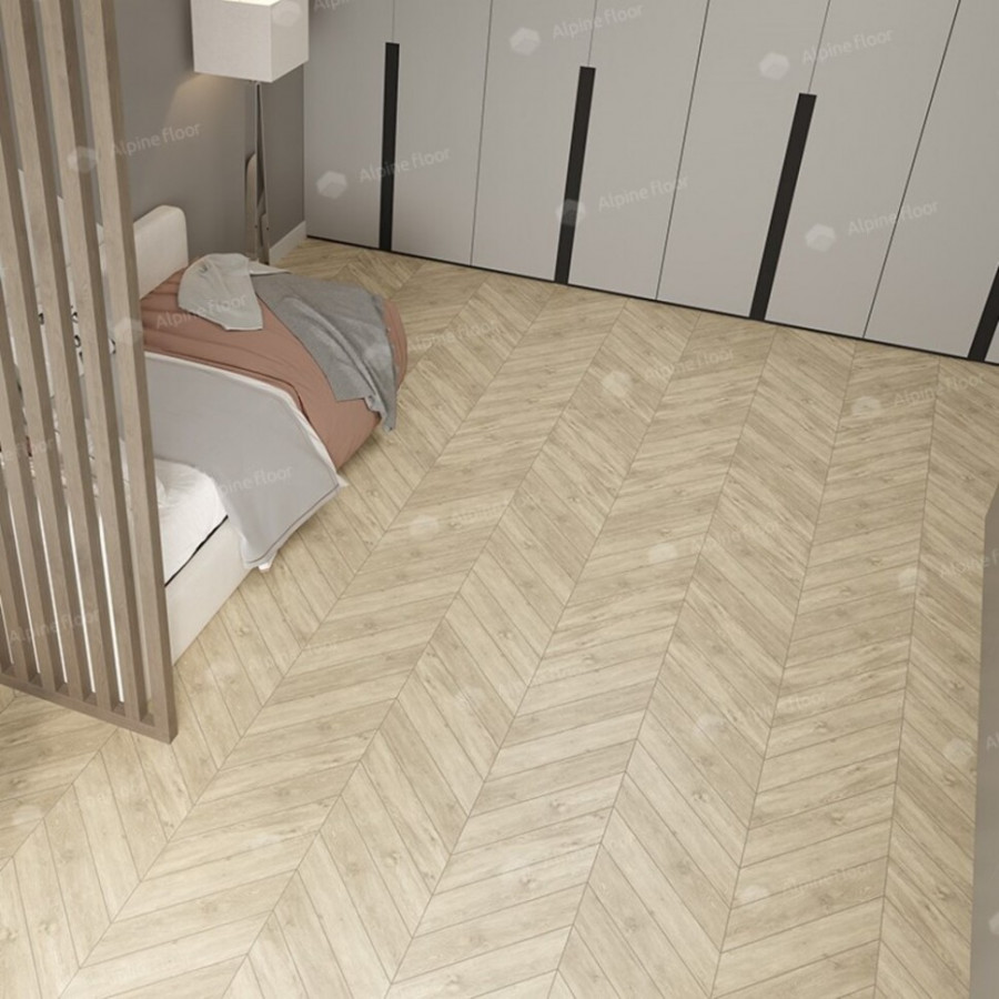 SPC Ламинат Alpine Floor Chevron Дуб Сонома ECO 18-7 Французская елка SPC Ламинат Alpine Floor Chevron Дуб Сонома ECO 18-7 Французская елка