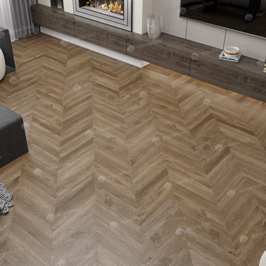 SPC Ламинат Alpine Floor Chevron Макадамия ECO 18-5 Французская елка SPC Ламинат Alpine Floor Chevron Макадамия ECO 18-5 Французская елка