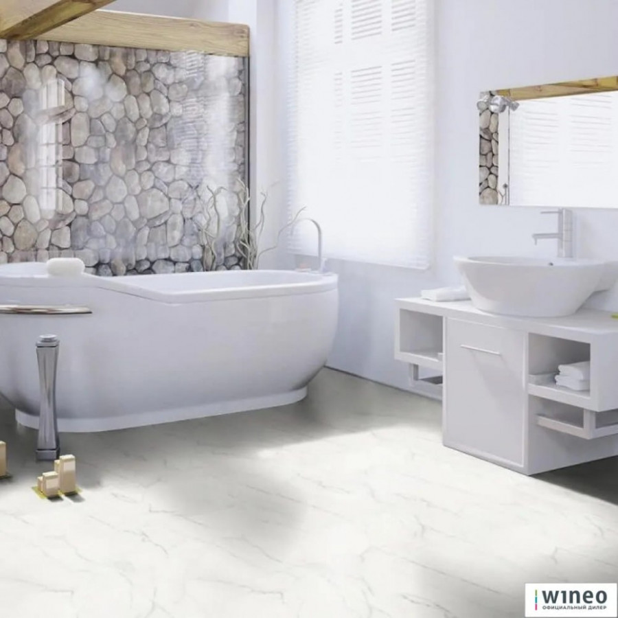 Биопол Wineo Purline Мрамор Белый PL090C Биопол Wineo Purline Мрамор Белый PL090C