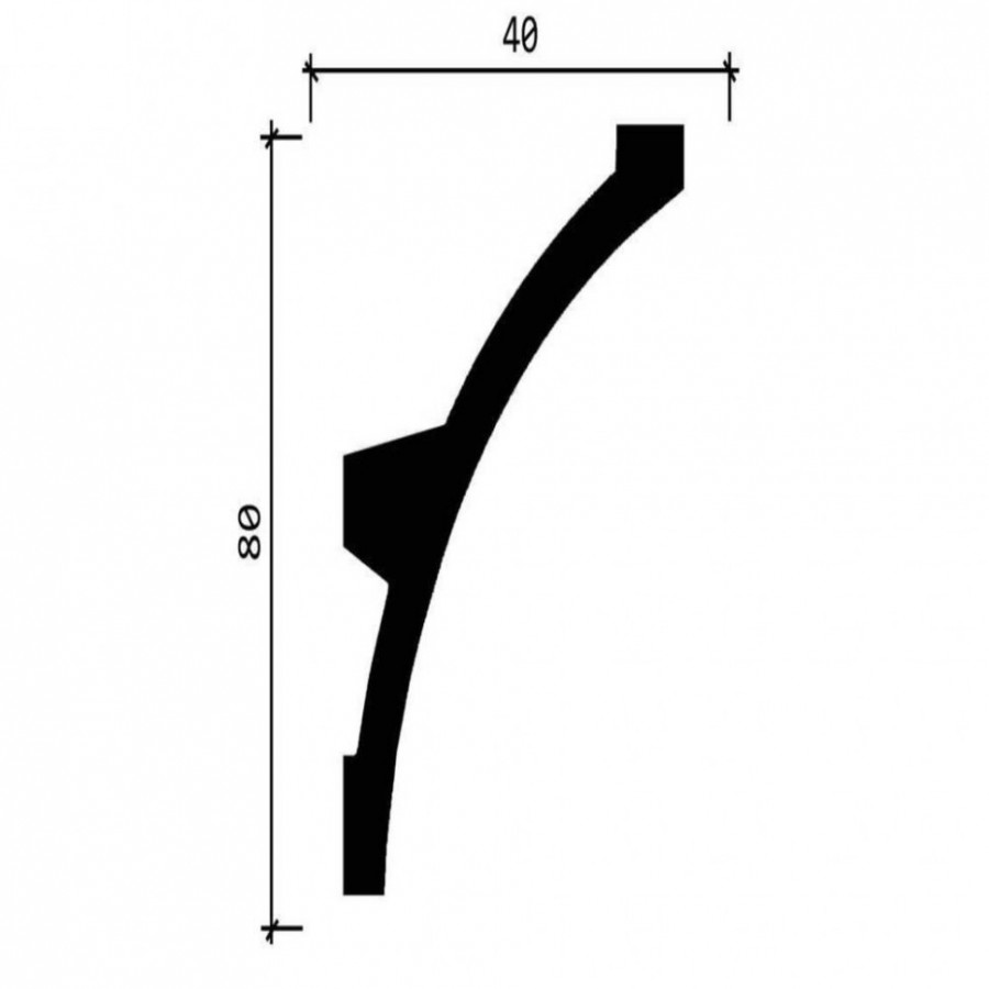 Карниз с отражателем Decor Dizayn DD512