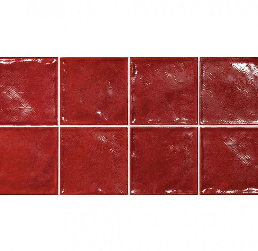 Настенная плитка El Barco DECORADO CHIC CARMIN 15*15