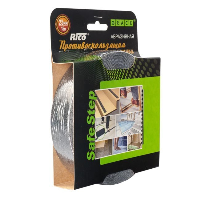 Лента противоскользящая Rico черная 25 мм Лента противоскользящая Rico черная 25 мм