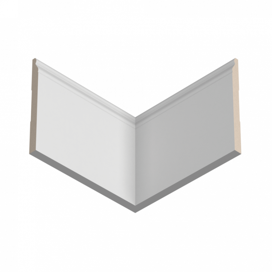 Плинтус деревянный под покраску Ultrawood Base 007 W Плинтус деревянный под покраску Ultrawood Base 007 W