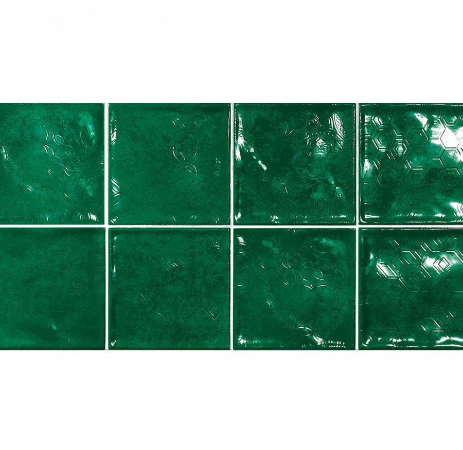 Настенная плитка El Barco DECORADO CHIC VERDE 15*15