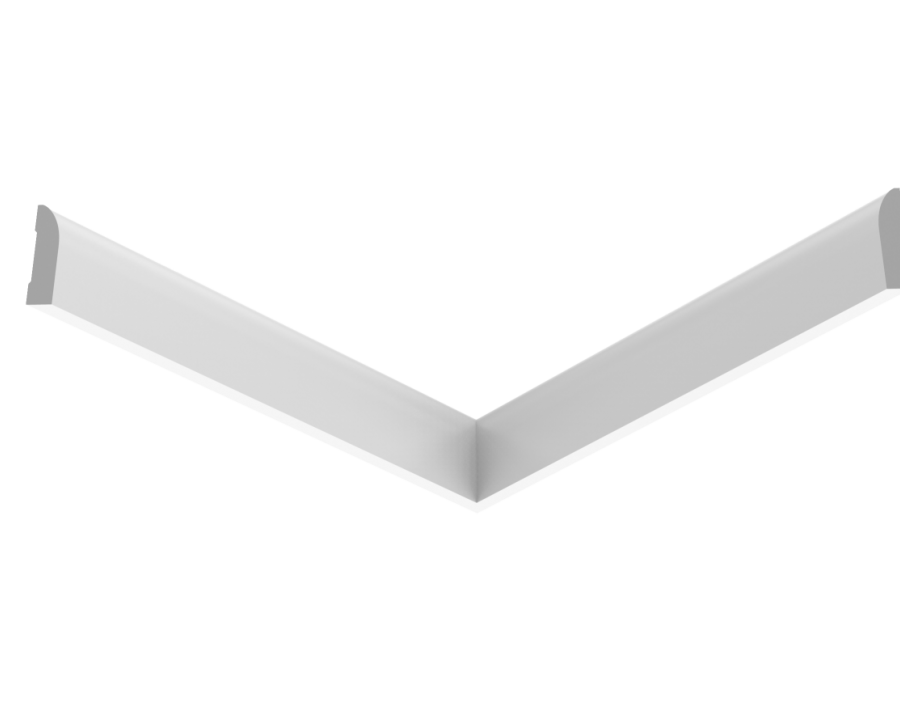 Плинтус деревянный под покраску Ultrawood Base 017 W Плинтус деревянный под покраску Ultrawood Base 017 W