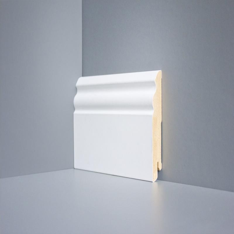 Плинтус напольный Deartio Universal Белый U 105-100 Плинтус напольный Deartio Universal Белый U 105-100