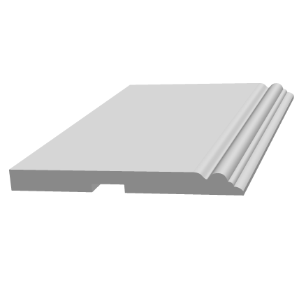 Плинтус деревянный под покраску Ultrawood Base 5011 W Плинтус деревянный под покраску Ultrawood Base 5011 W