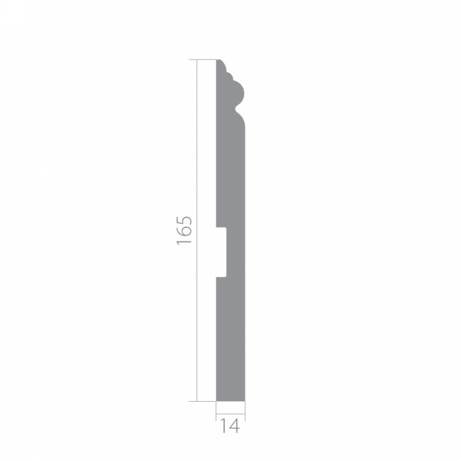Плинтус деревянный под покраску Ultrawood Base 5011 W Плинтус деревянный под покраску Ultrawood Base 5011 W