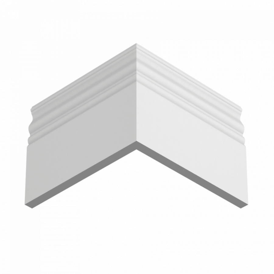 Плинтус деревянный под покраску Ultrawood Base 5074 W Плинтус деревянный под покраску Ultrawood Base 5074 W