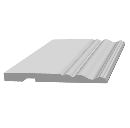 Плинтус деревянный под покраску Ultrawood Base 5074 W Плинтус деревянный под покраску Ultrawood Base 5074 W