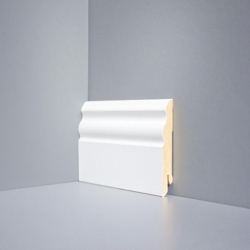 Плинтус напольный Deartio Universal Белый U 105-80 Плинтус напольный Deartio Universal Белый U 105-80